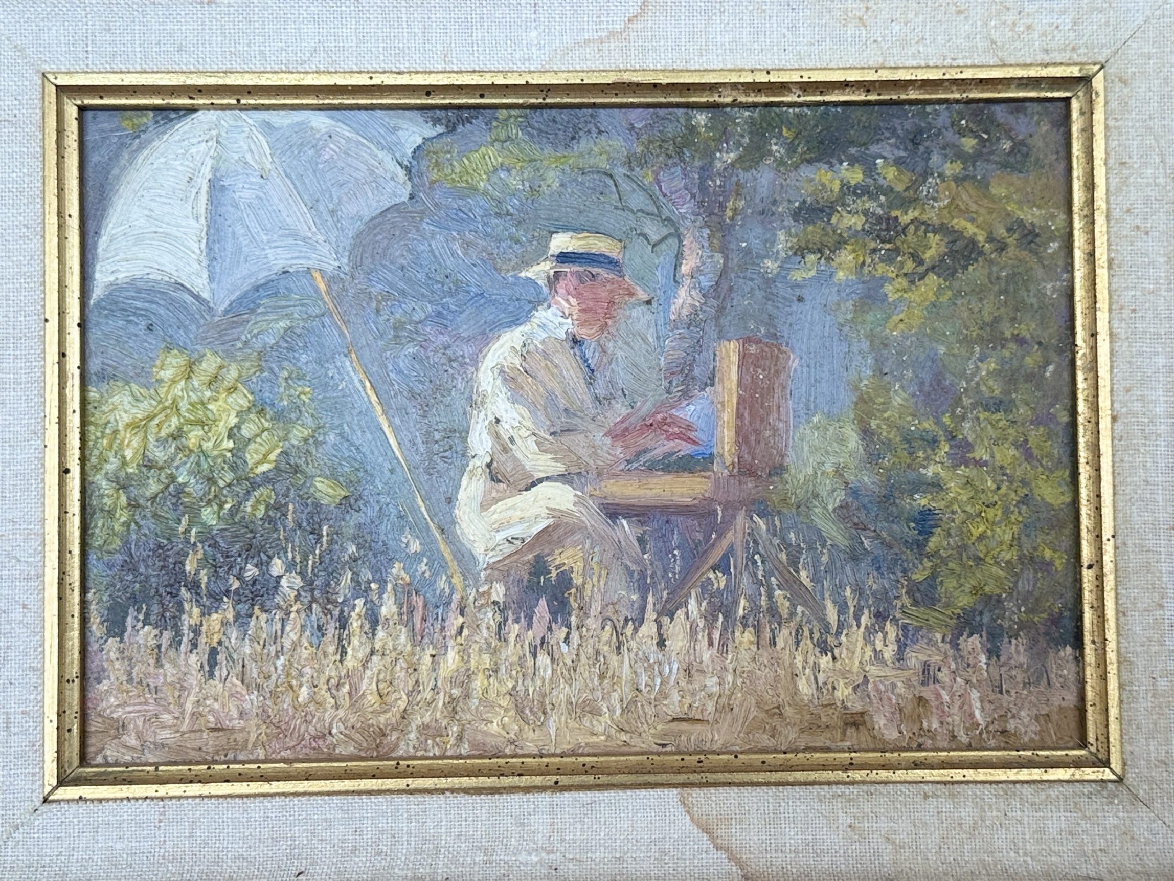FREDERICK KRESS, OIL ON BOARD