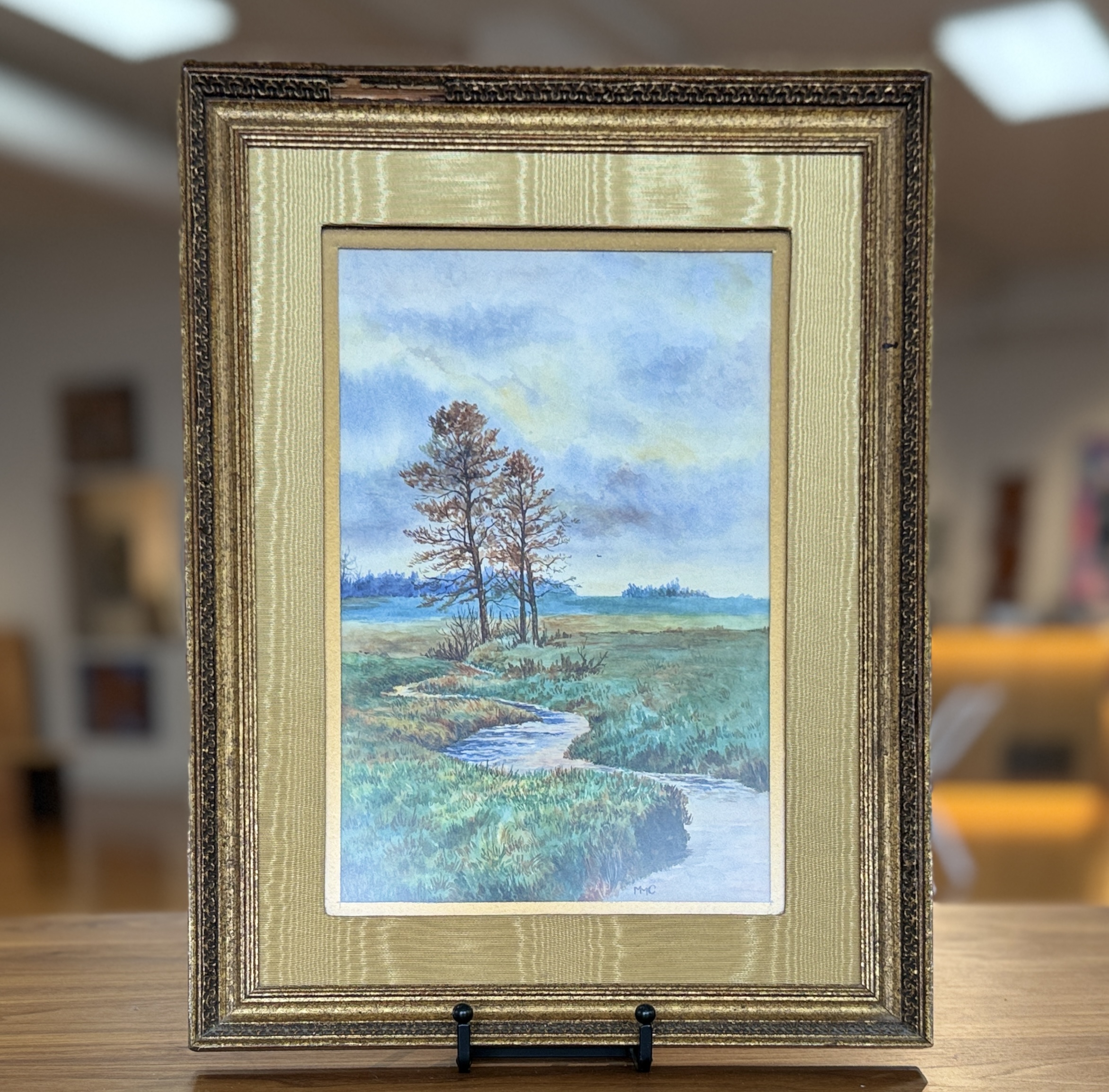 LANDSCAPE, WATERCOLOR PAINTING