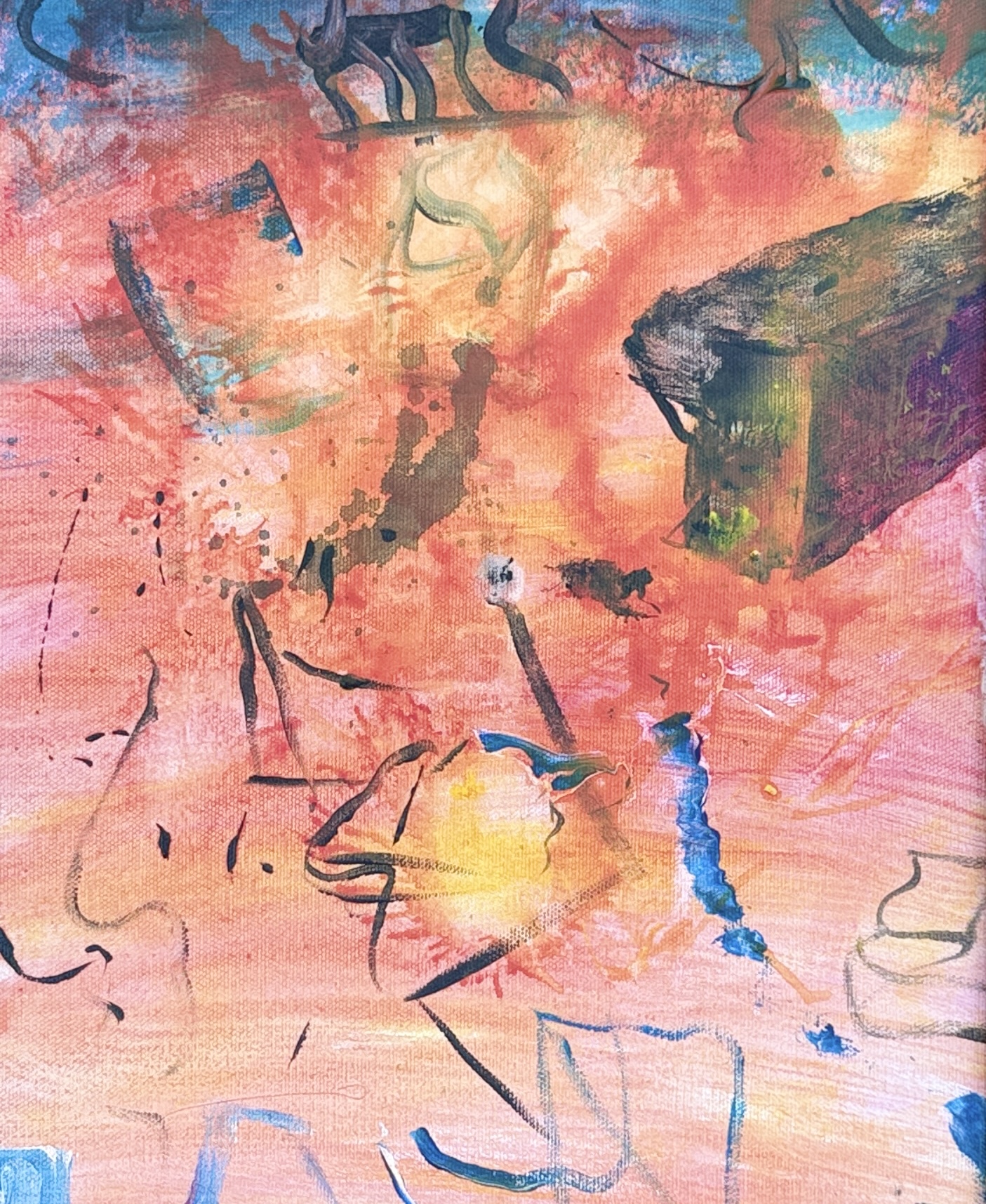 ABSTRACT ON CANVAS, #3