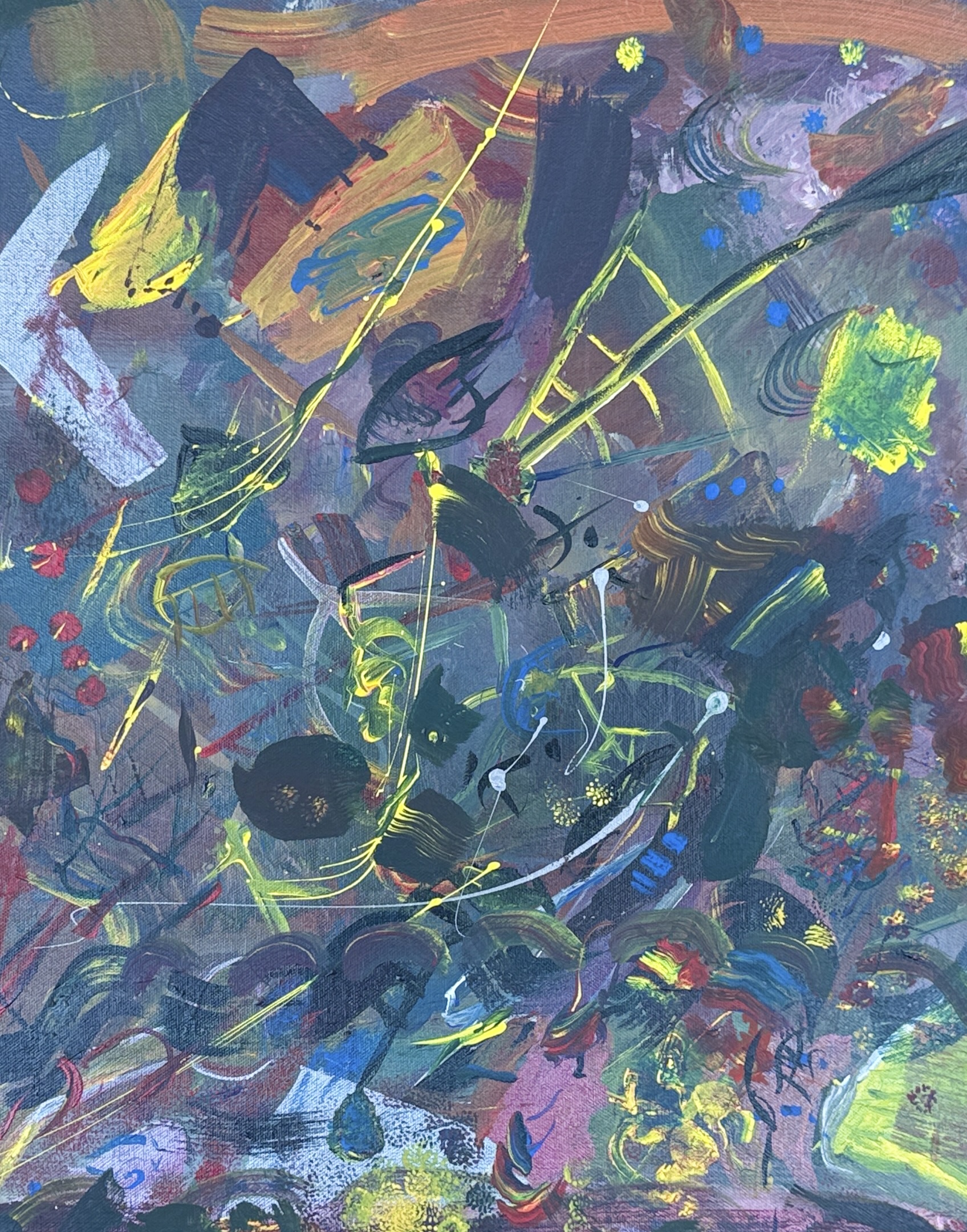 ABSTRACT ON CANVAS, #1