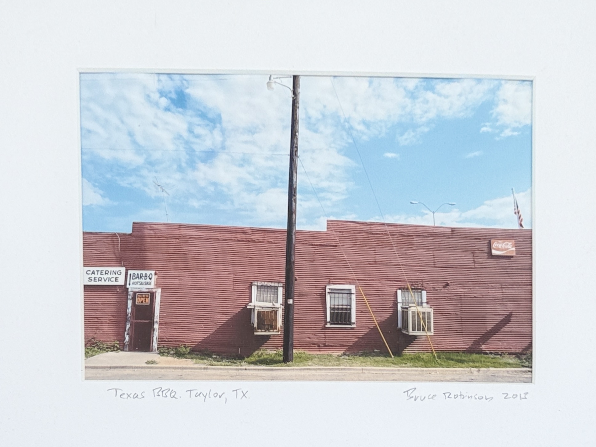 BRUCE ROBINSON, "TEXAS BBQ, TAYLOR TEXAS"