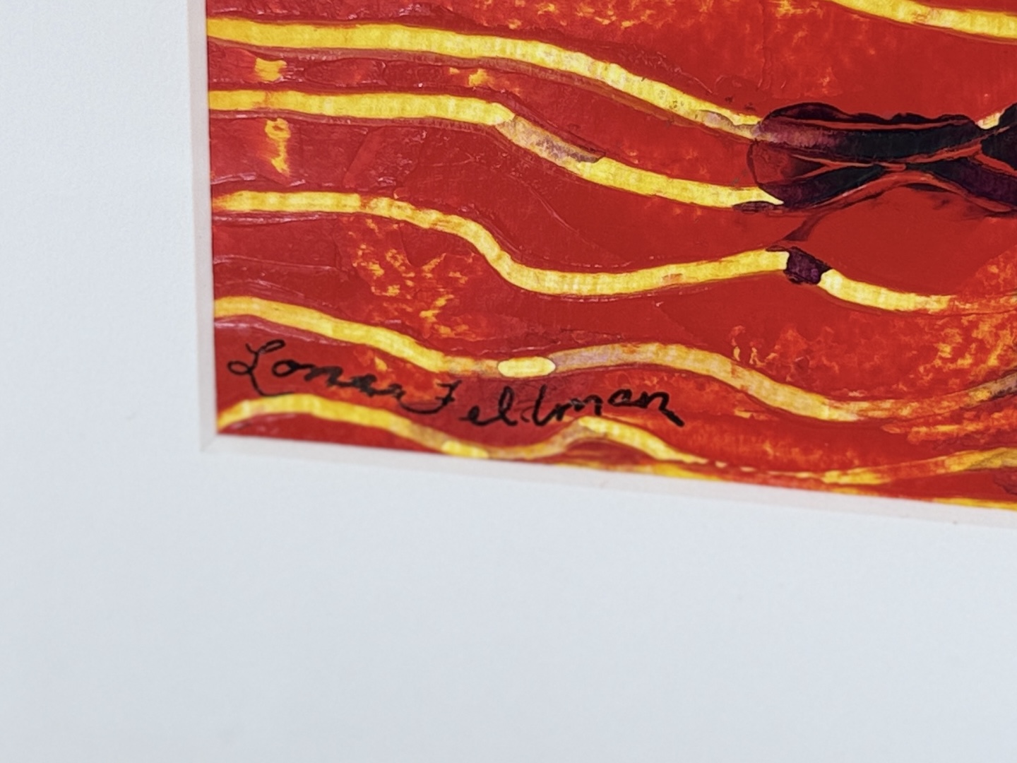 LONA FELDMAN, "CHINESE LANTERNS IN A GREEN VASE"