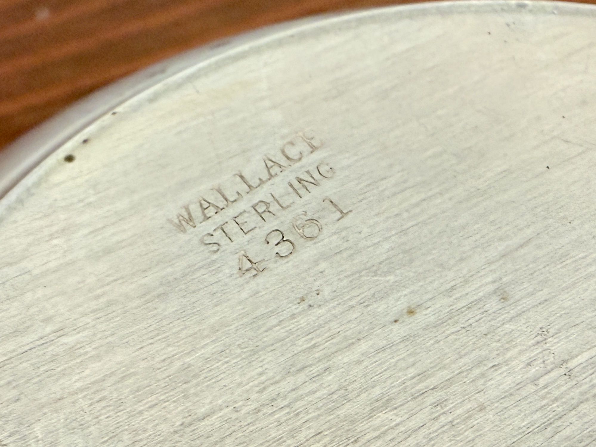 WALLACE, STERLING SILVER PORRINGER