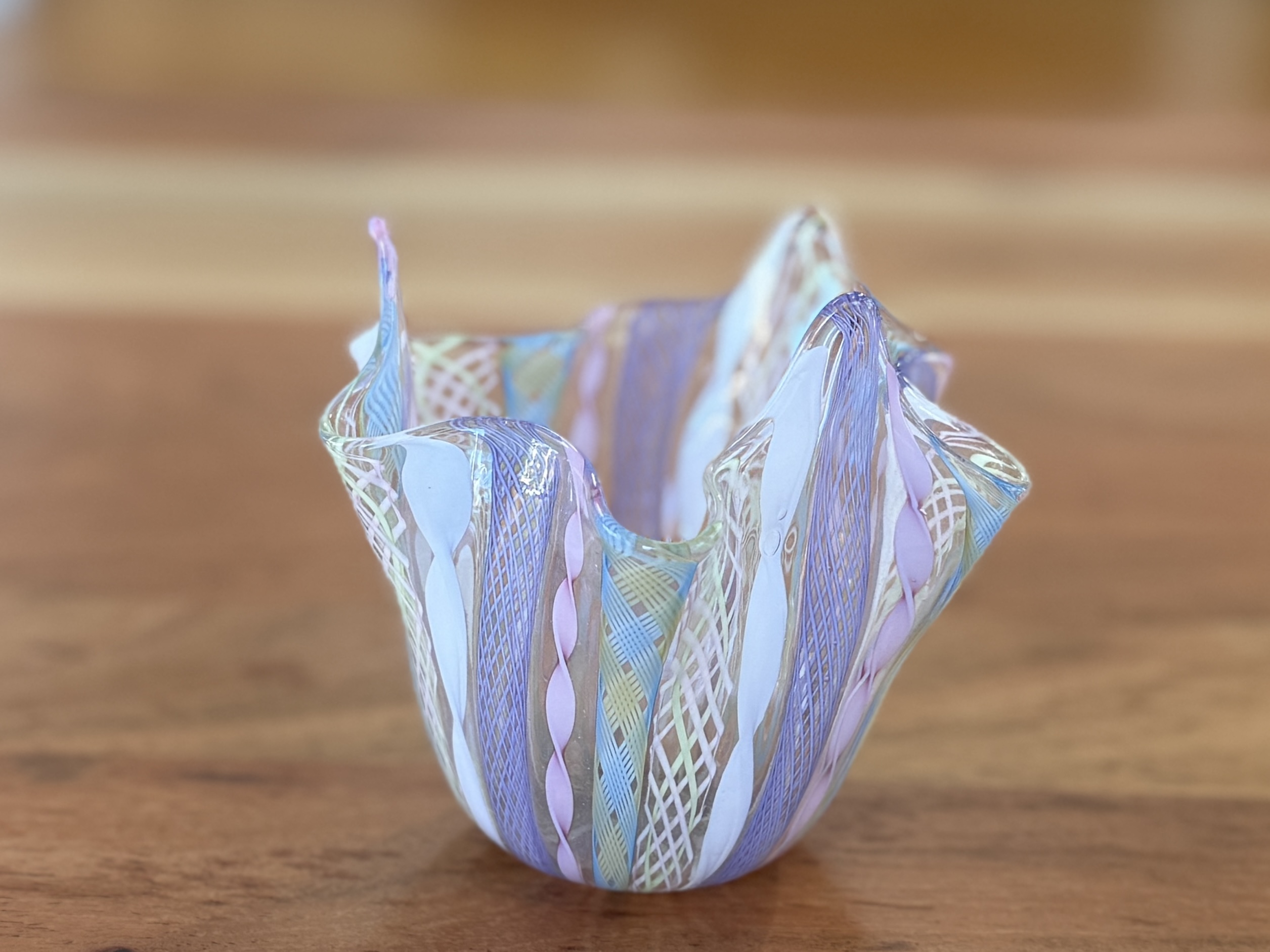 Murano Glass, Fazzoletto Art Glass Vase