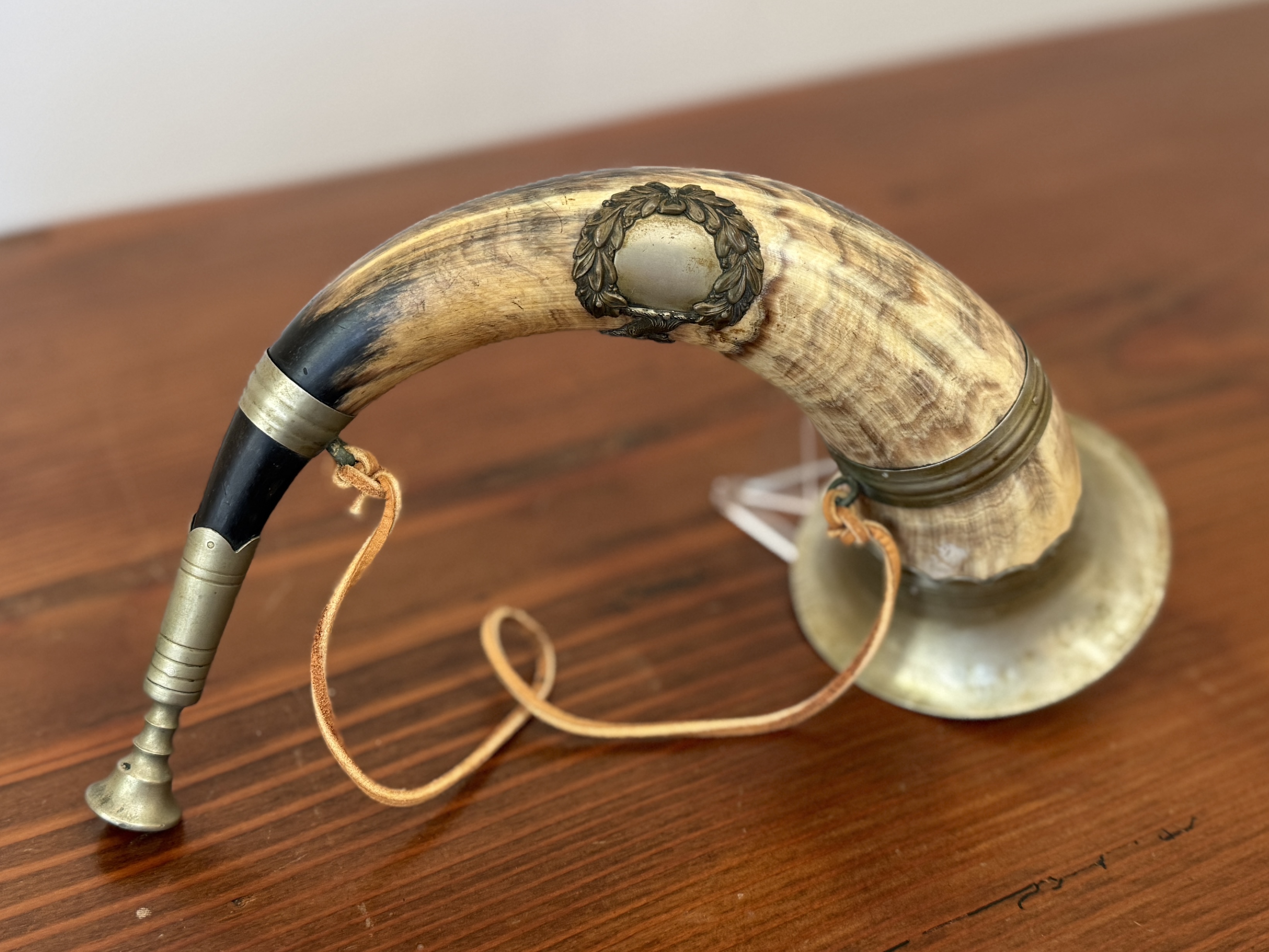 19TH CENTURY, POWDER HORN