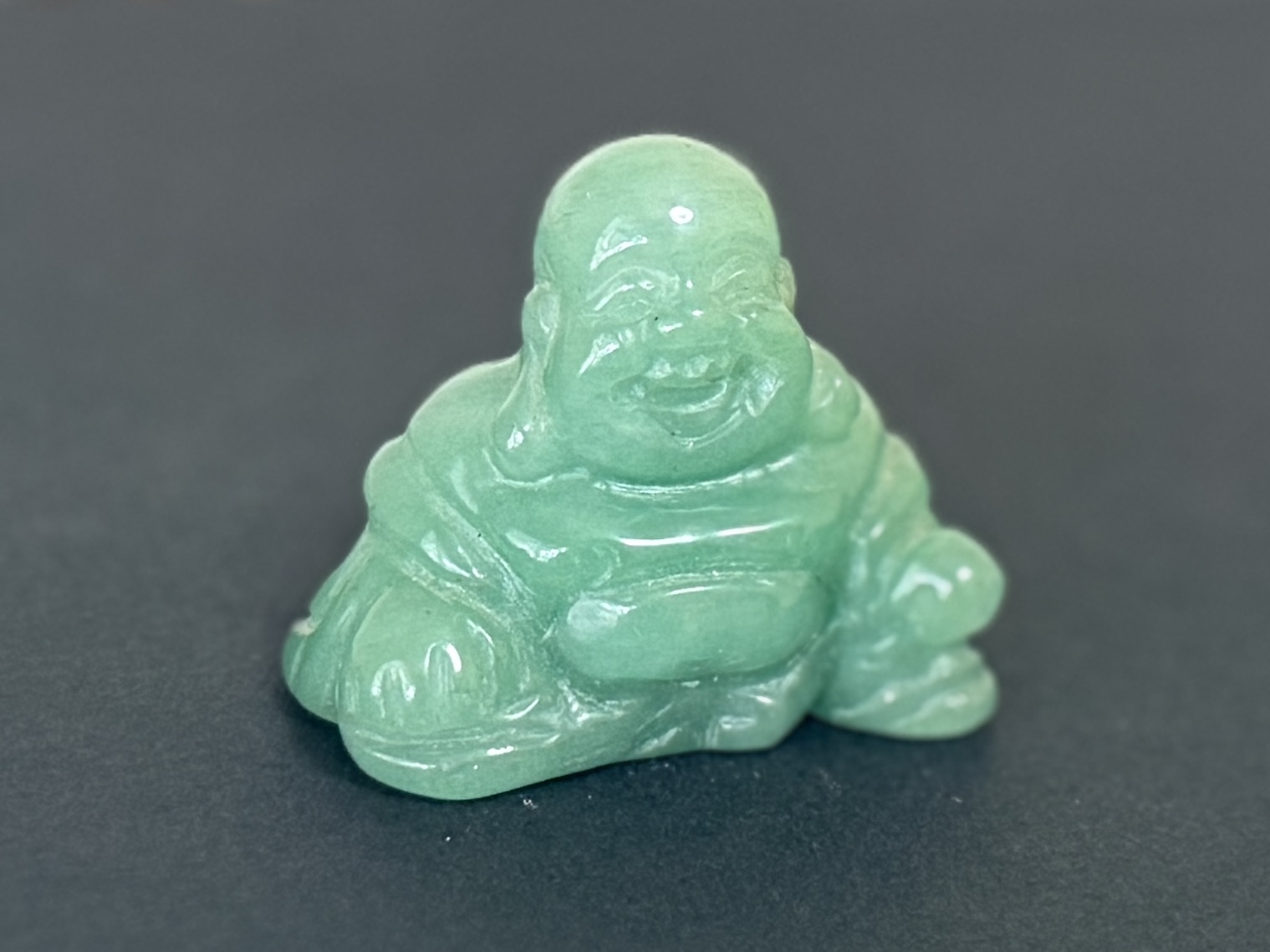 Green Aventurine, Laughing Buddha