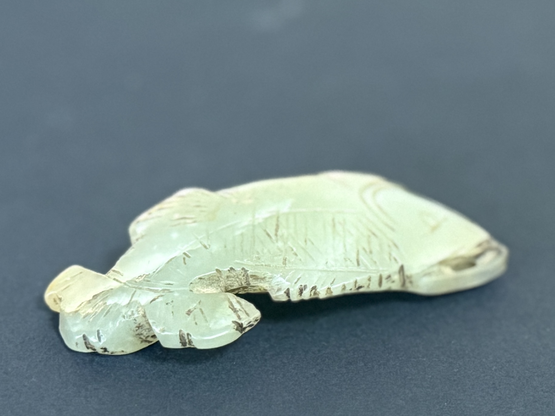 CARVED JADE FISH