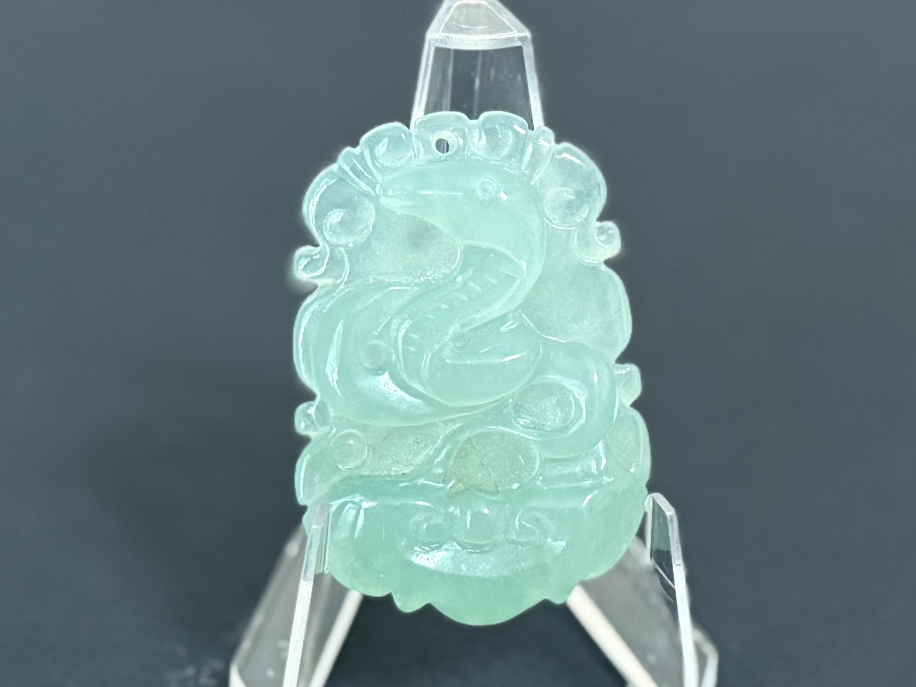 CARVED JADE ZODIAC FIGURE