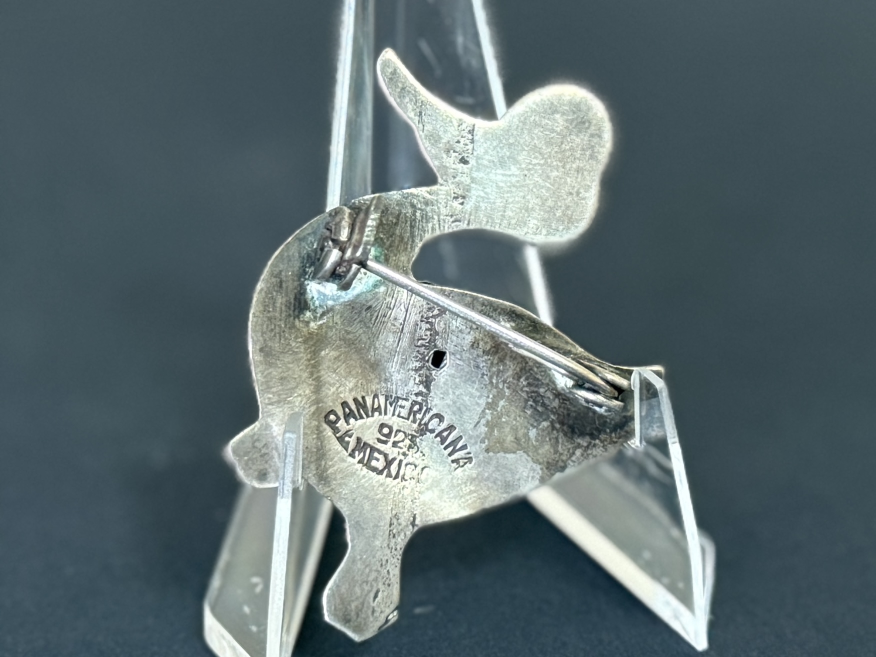 STERLING DUCK BROOCH