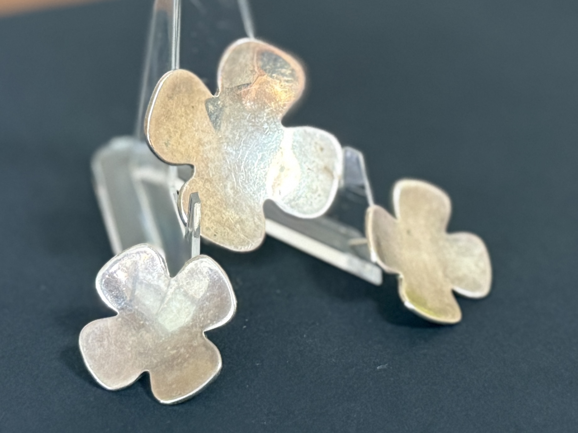 STERLING SILVER CLOVER JEWELRY SET