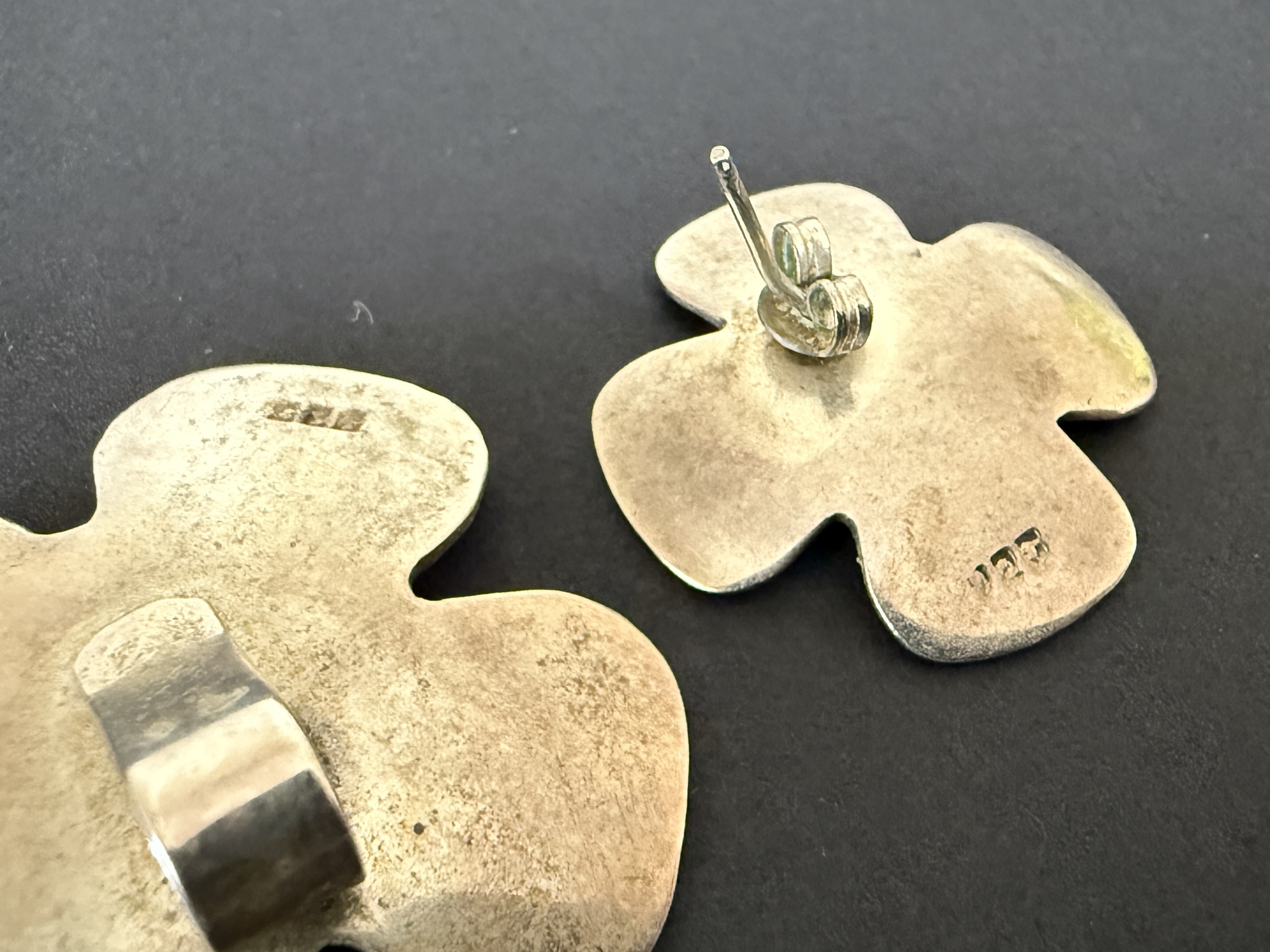 STERLING SILVER CLOVER JEWELRY SET