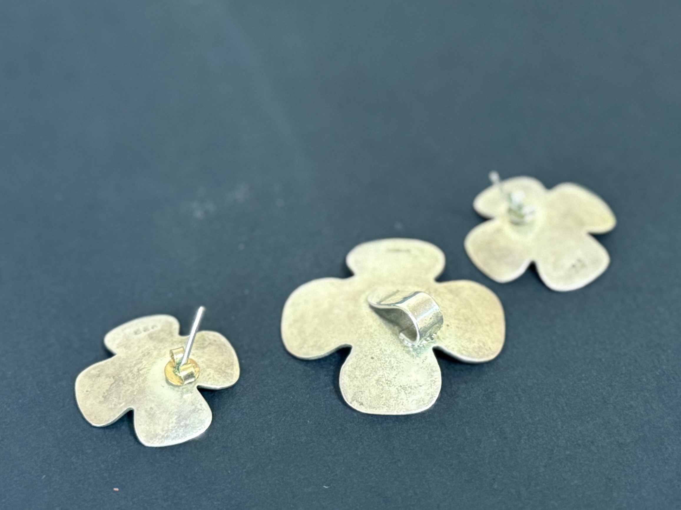 STERLING SILVER CLOVER JEWELRY SET