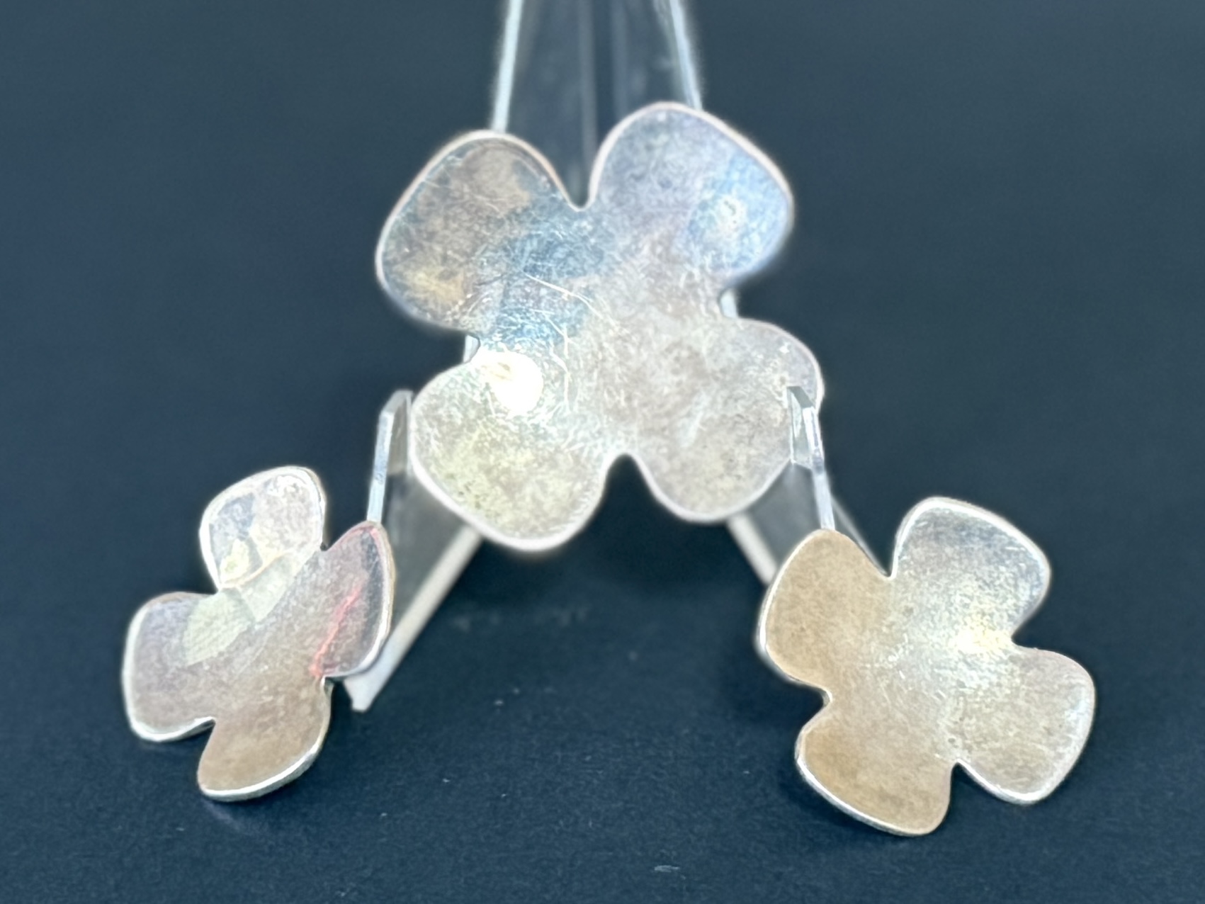 STERLING SILVER CLOVER JEWELRY SET