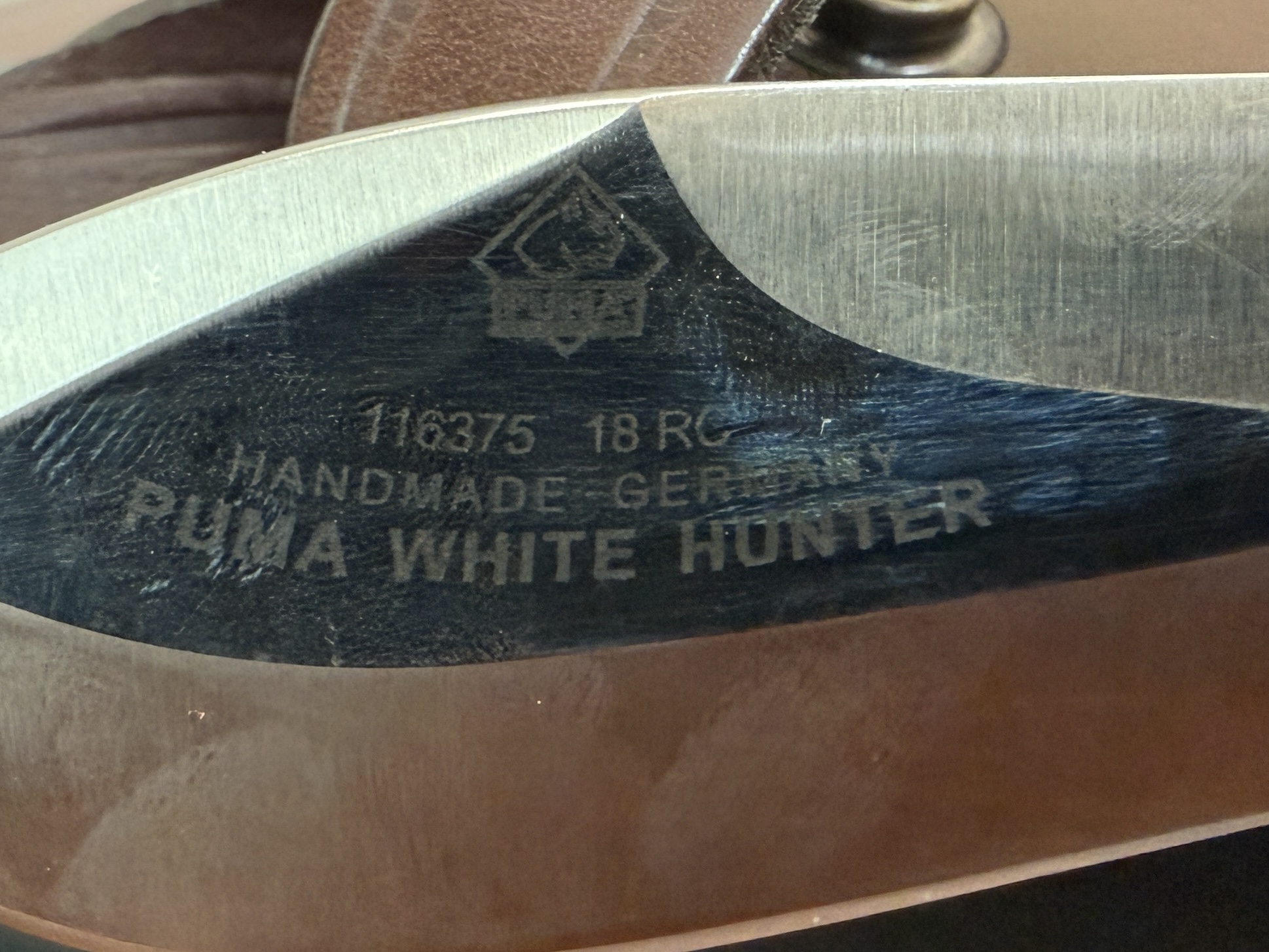 PUMA, WHITE HUNTER STAGHORN KNIFE