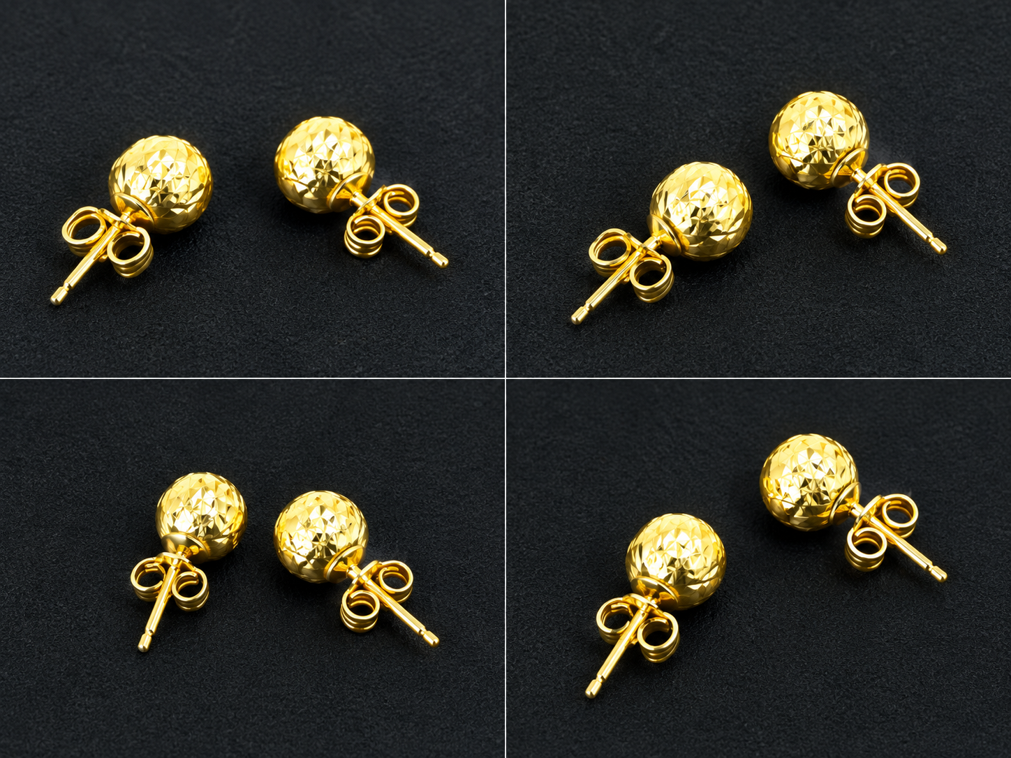 14K GOLD STUD EARRINGS