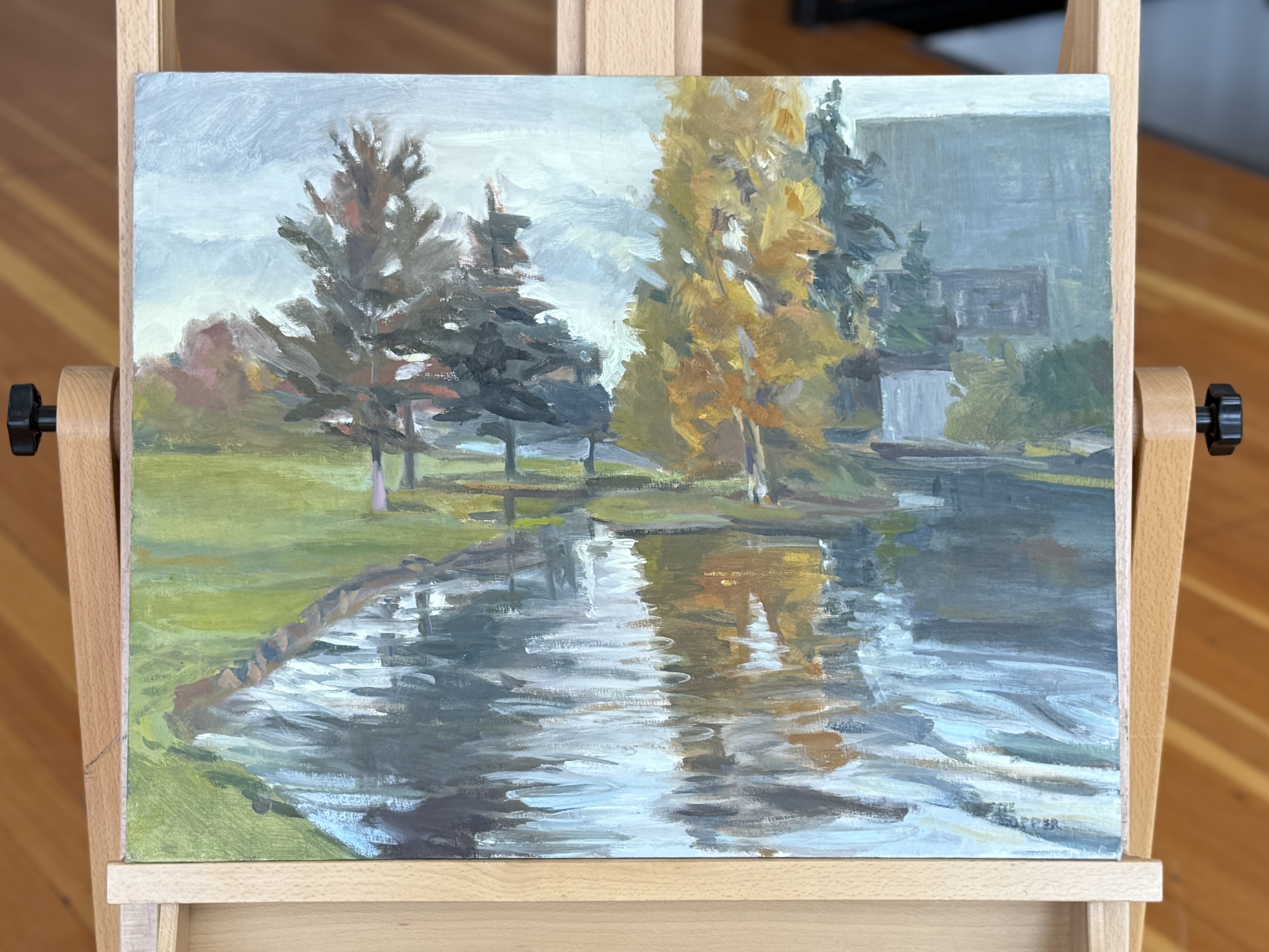 Landscape, Oil on Board