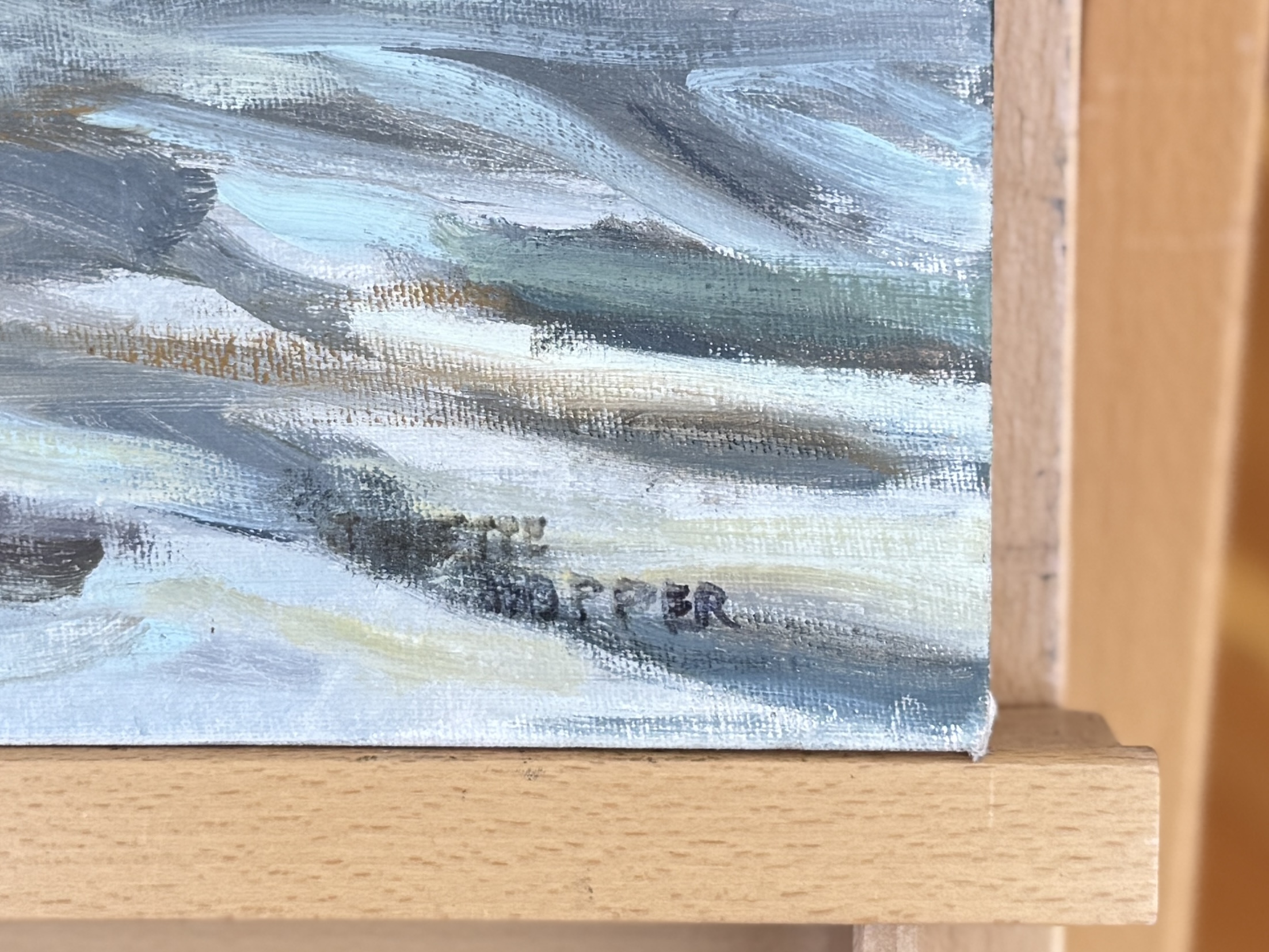 LANDSCAPE, OIL ON BOARD