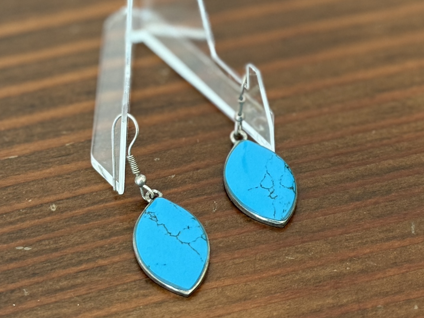STERLING SILVER & TURQUOISE EARRINGS