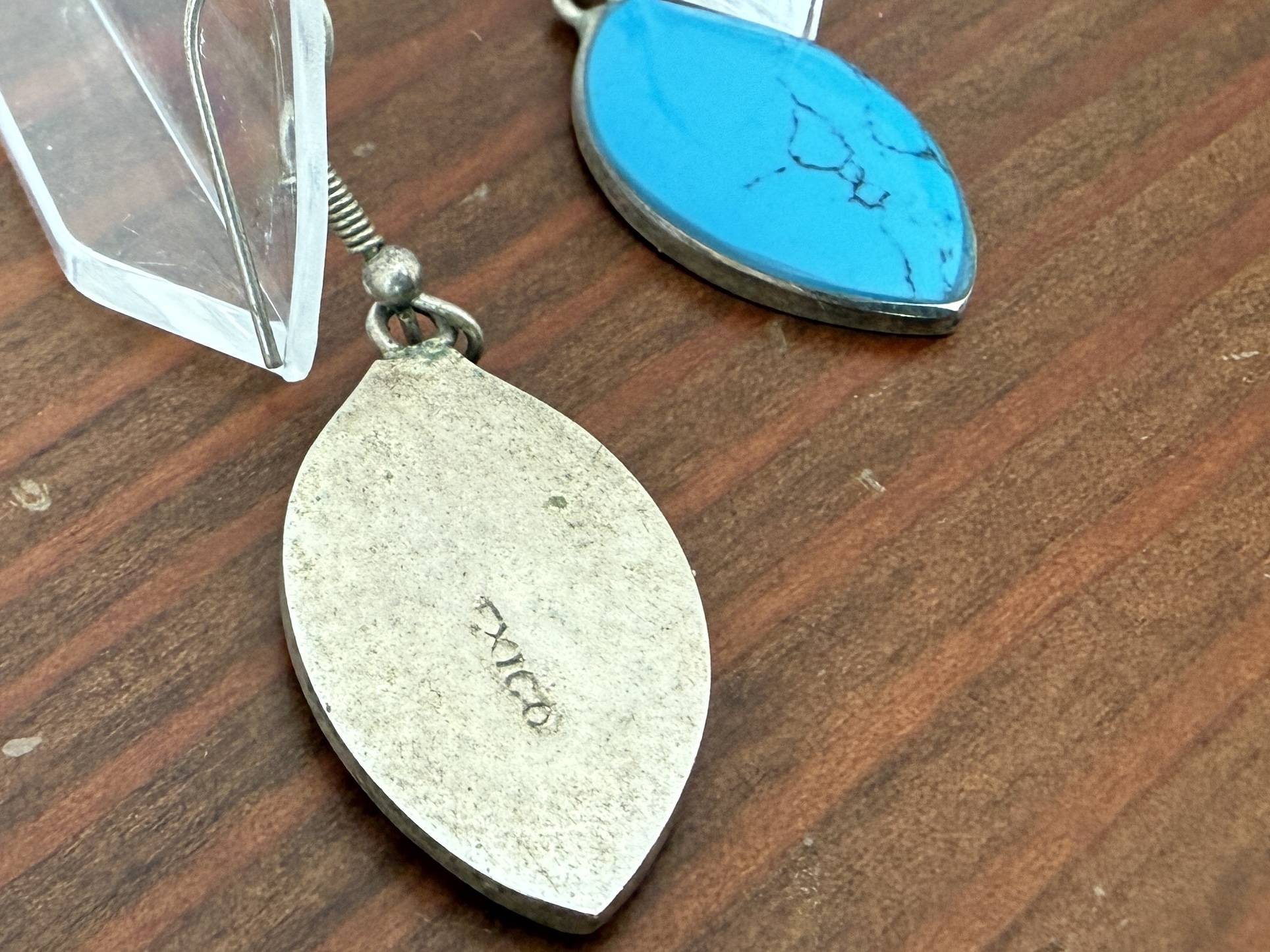 STERLING SILVER & TURQUOISE EARRINGS