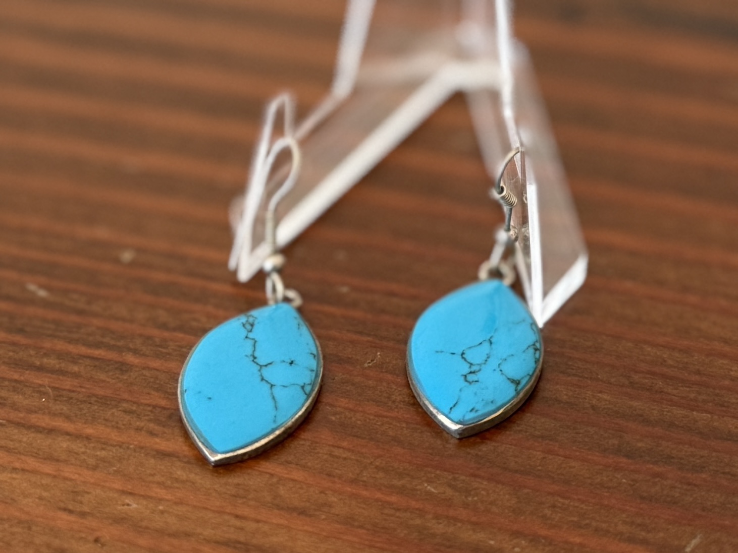 STERLING SILVER & TURQUOISE EARRINGS