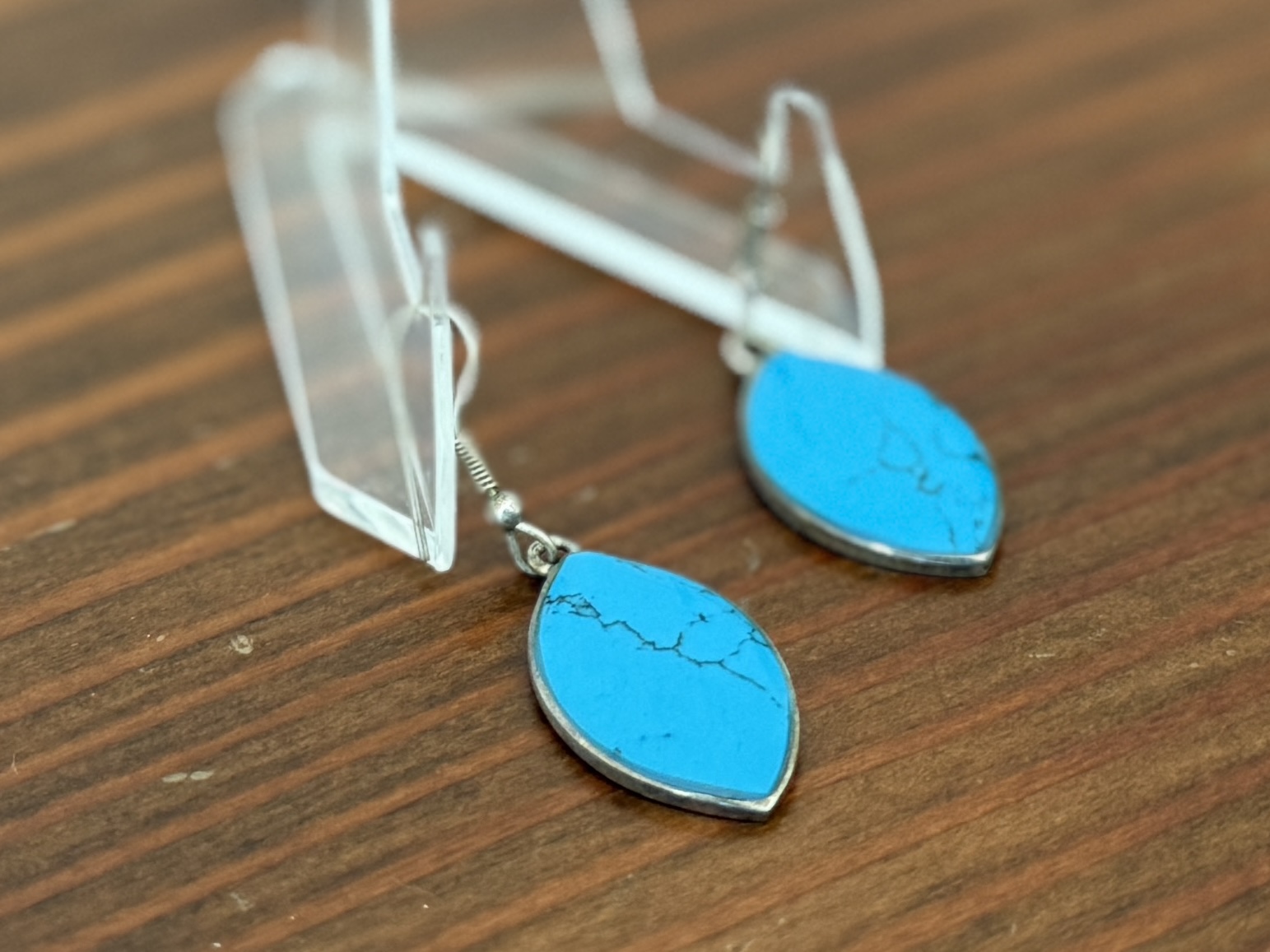 STERLING SILVER & TURQUOISE EARRINGS