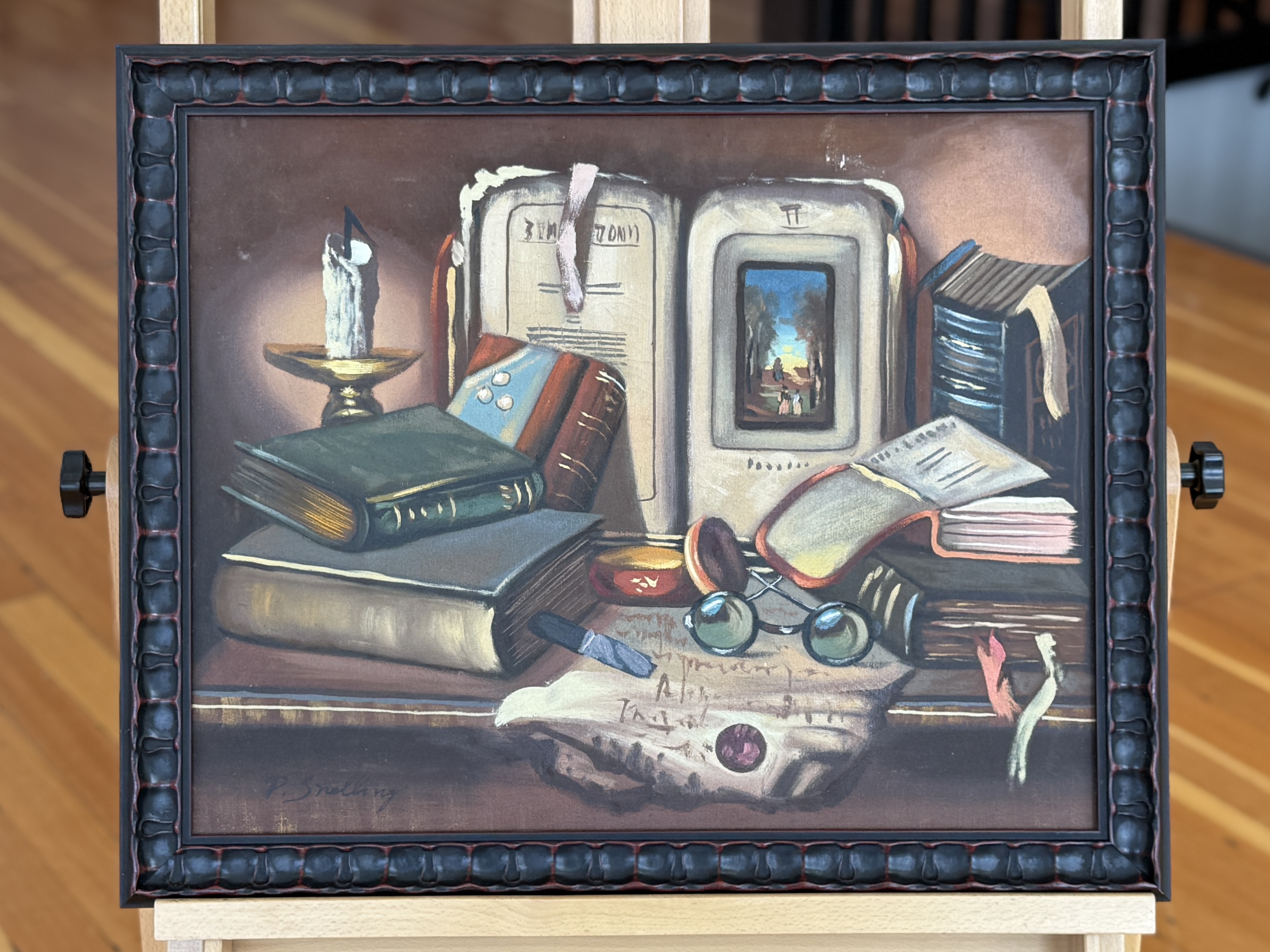 P. SNELLING, ORIGINAL OIL PAINTING