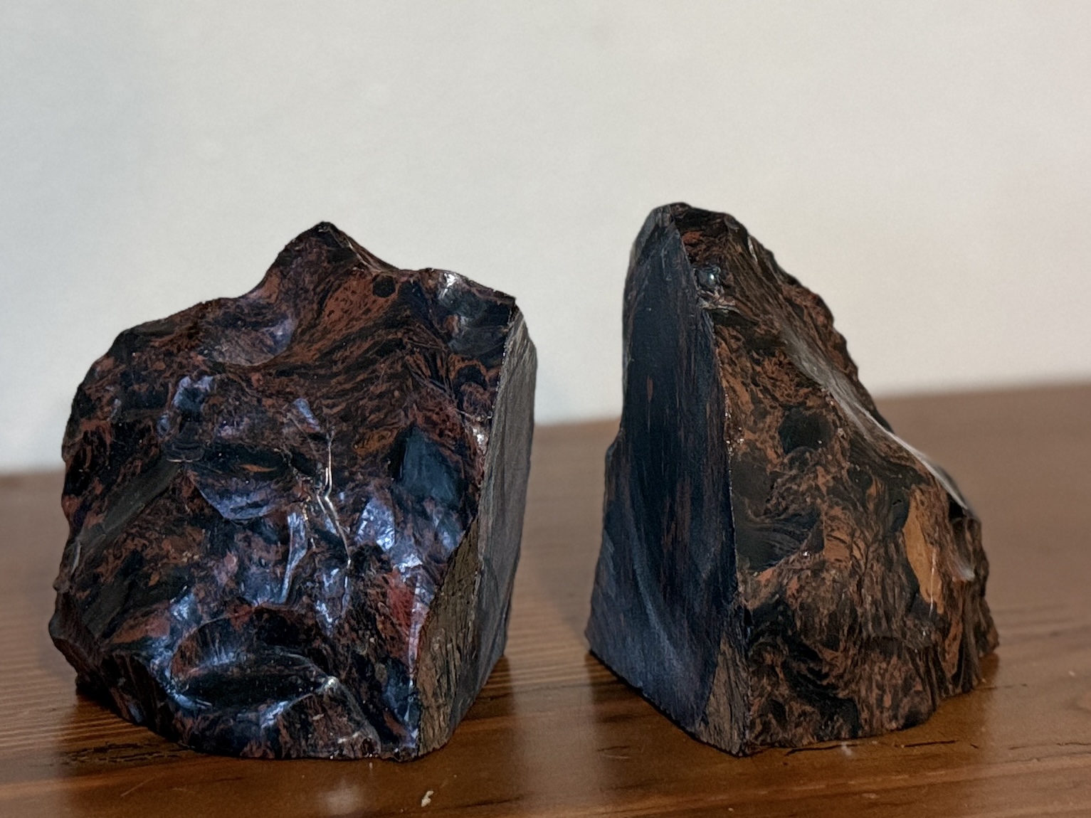 RED OBSIDIAN BOOKENDS