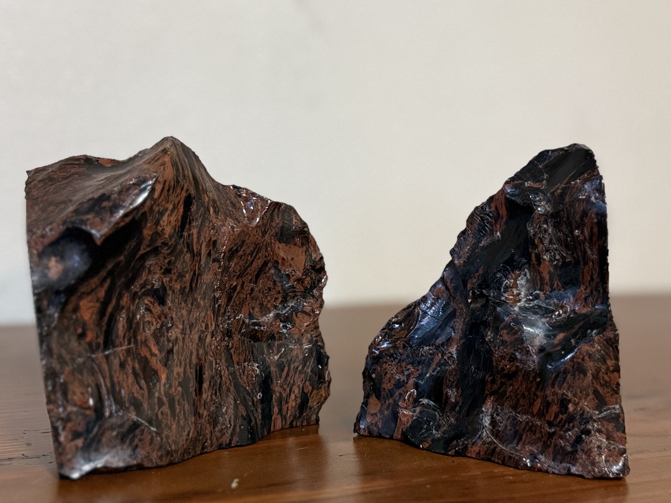 RED OBSIDIAN BOOKENDS