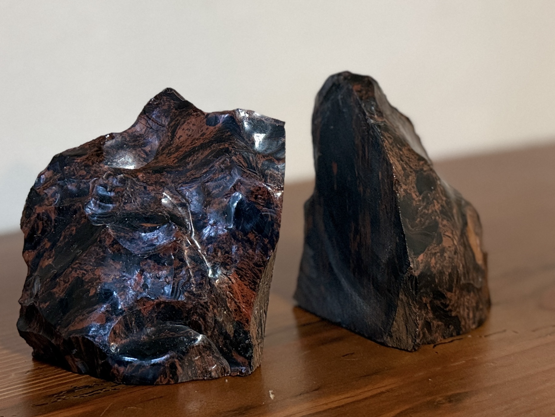 RED OBSIDIAN BOOKENDS