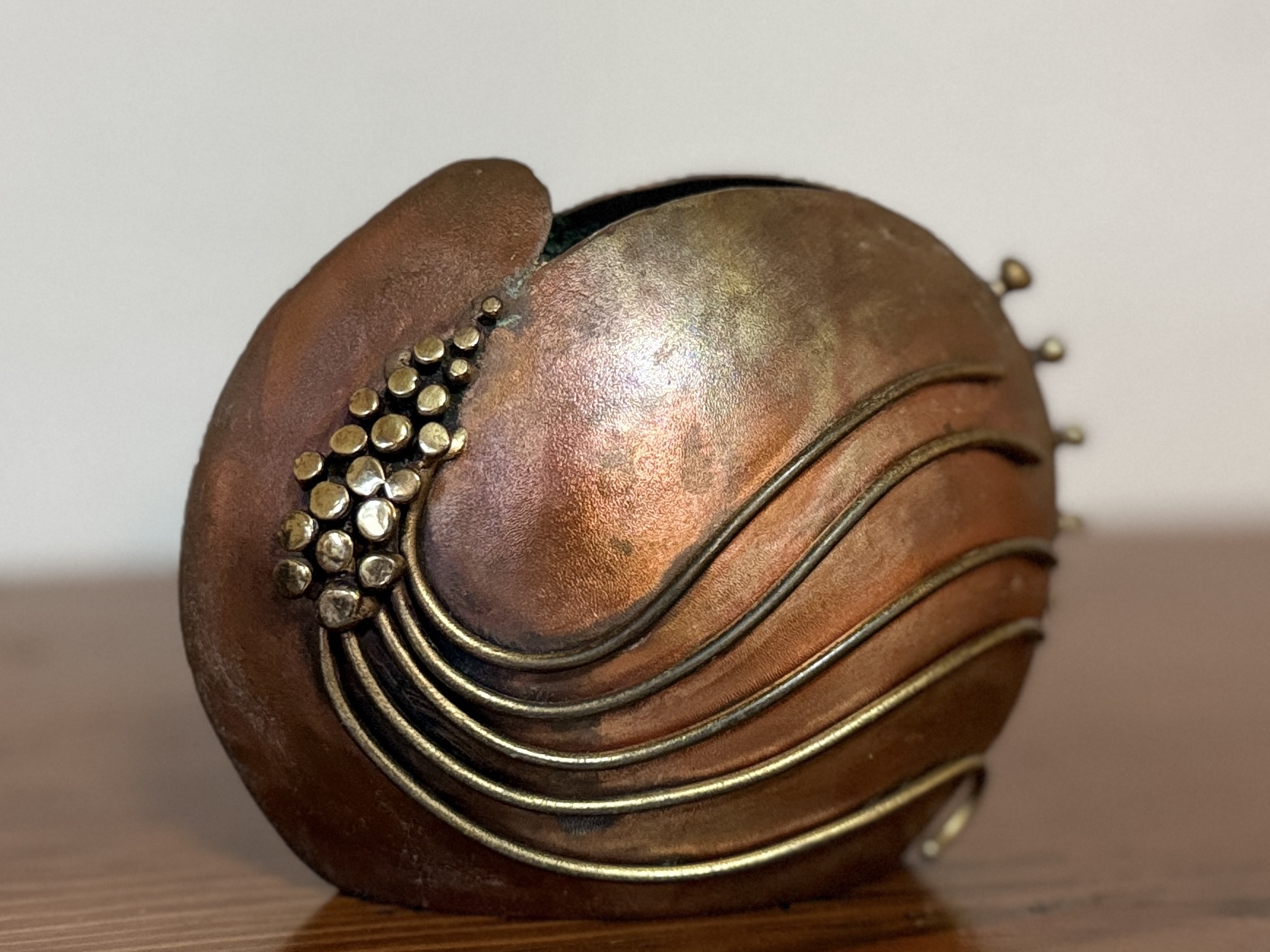 COPPER & BRASS VASE