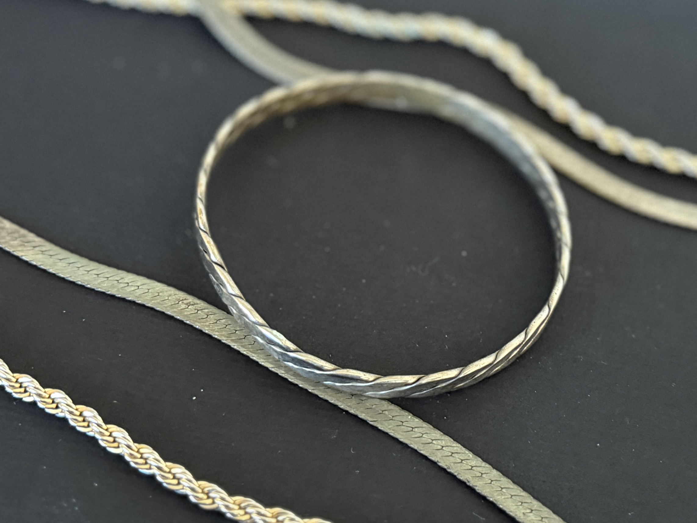STERLING SILVER NECKLACES & BRACELET