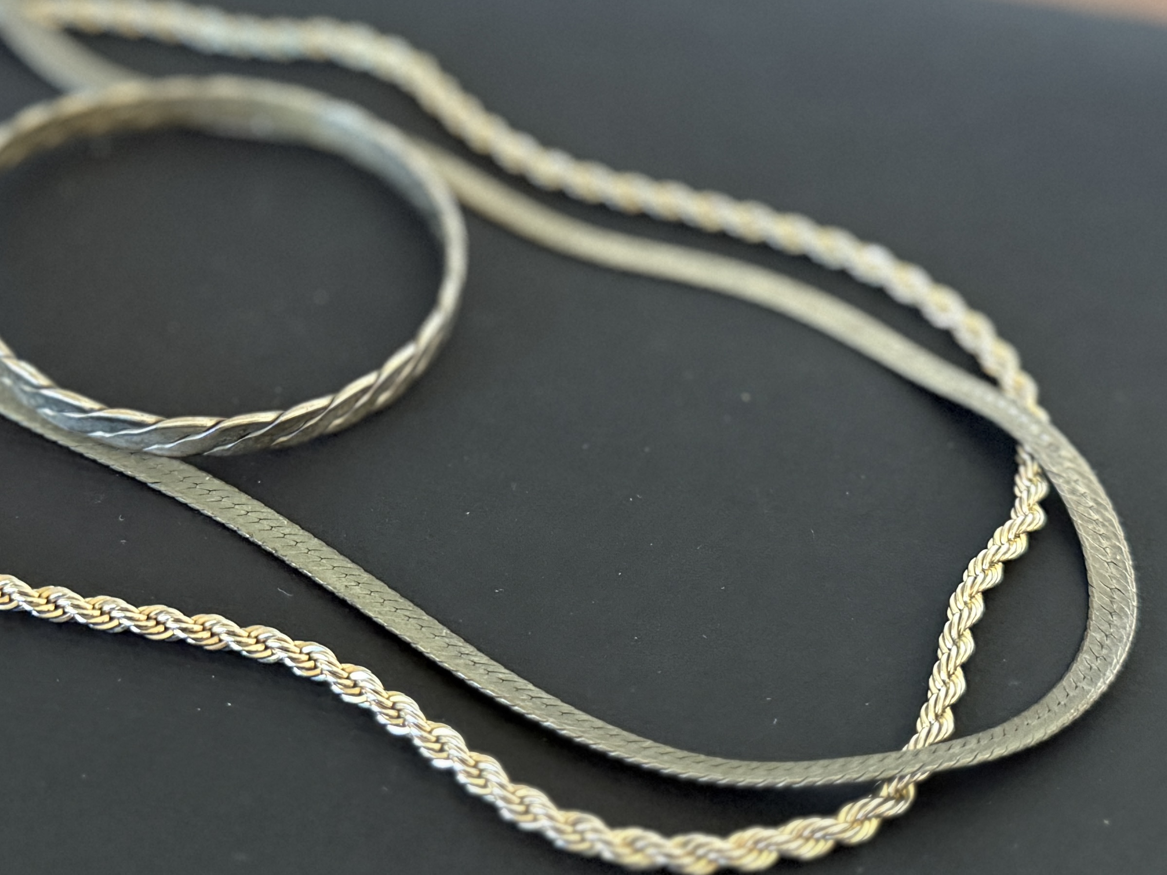 STERLING SILVER NECKLACES & BRACELET