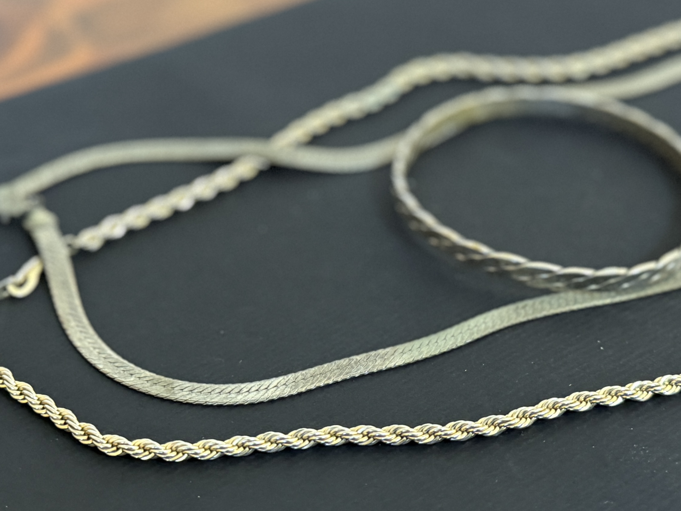STERLING SILVER NECKLACES & BRACELET