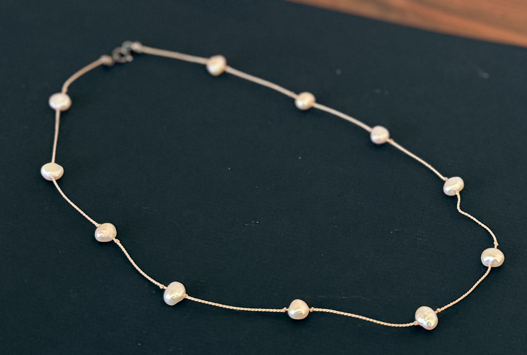 STERLING & PEARL NECKLACE