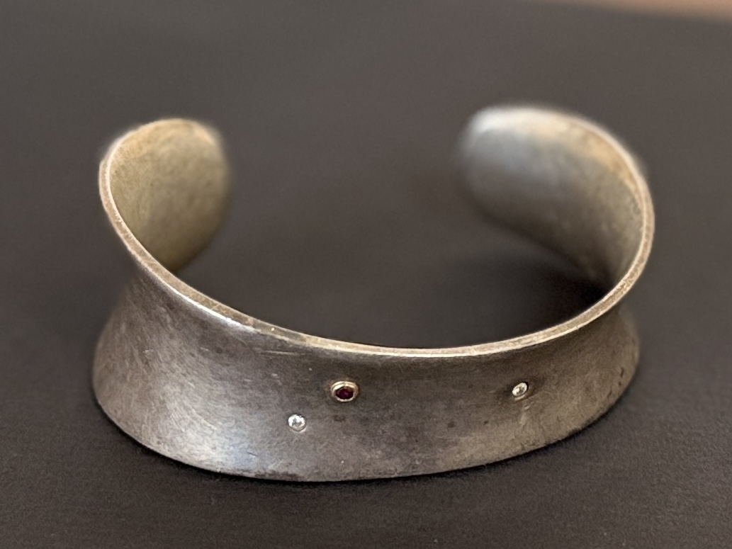 Sterling & 18k Gold Cuff