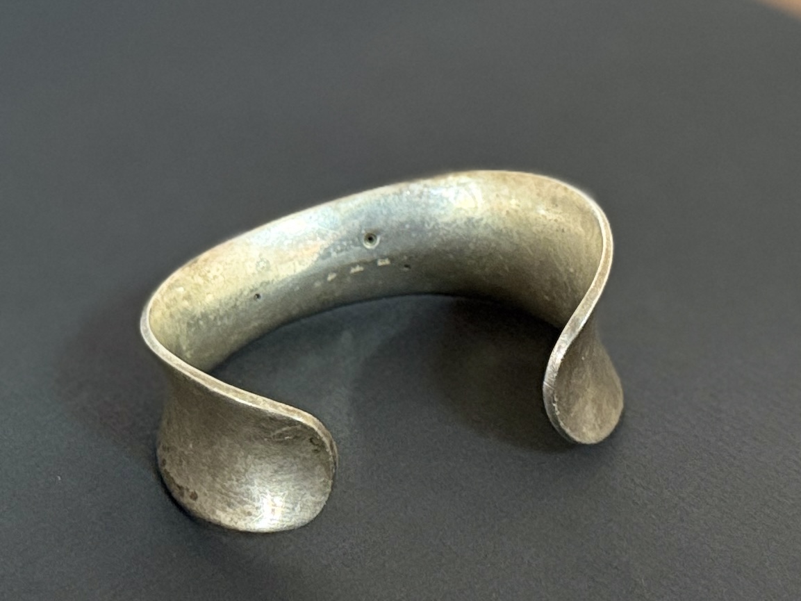 STERLING & 18K GOLD CUFF