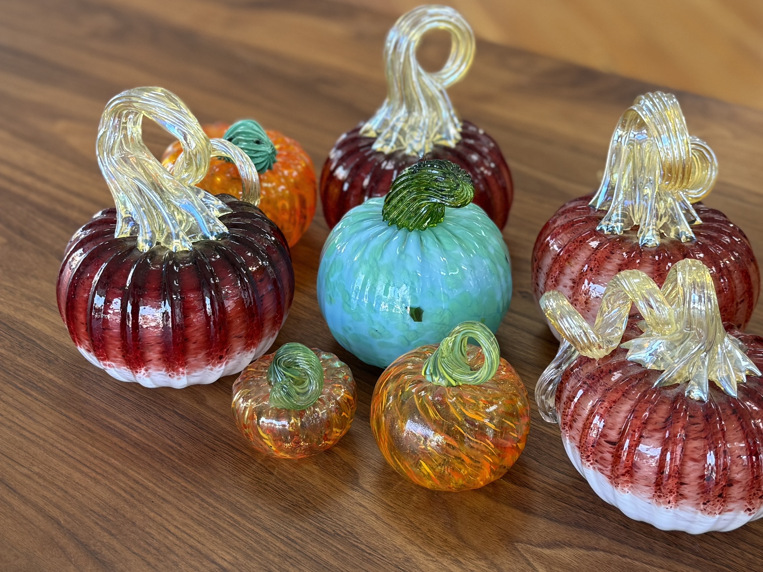 BLOWN GLASS PUMPKIN COLLECTION