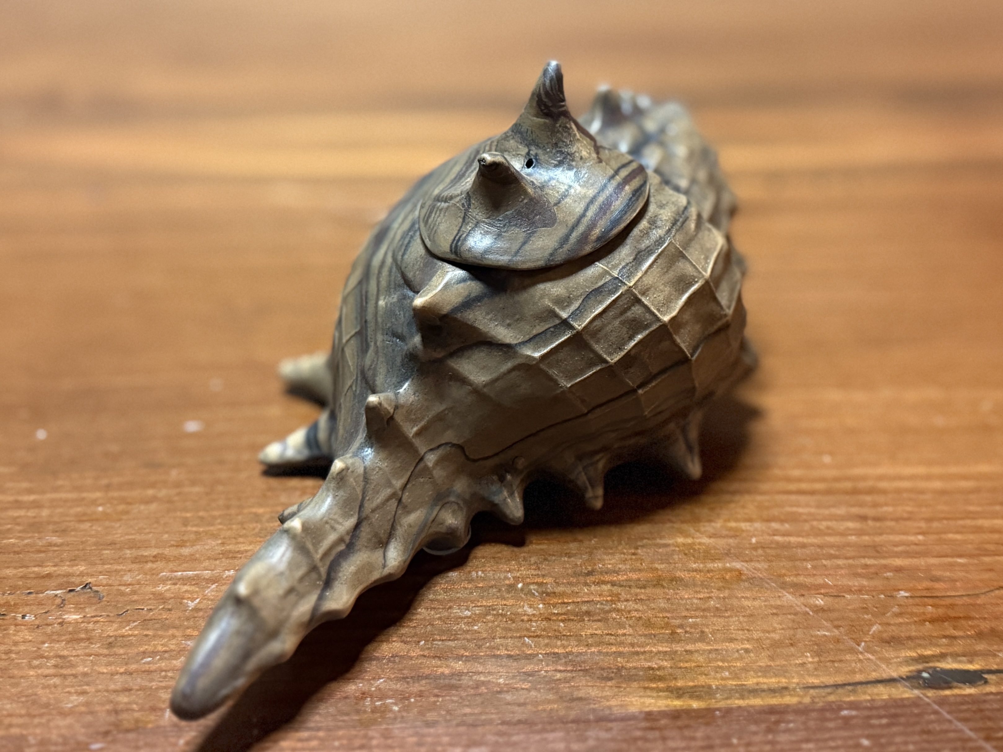 YIXING ZISHA CONCH SHELL TEAPOT