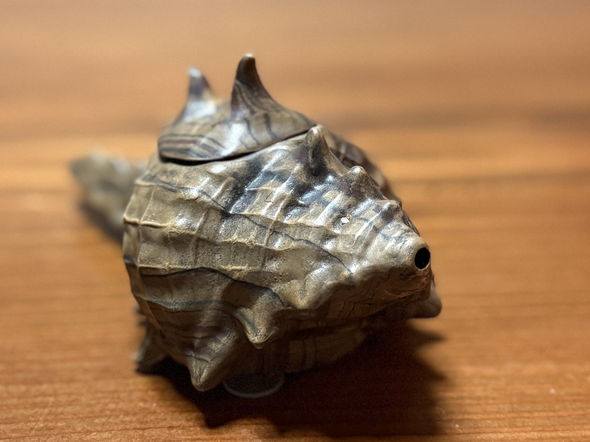 YIXING ZISHA CONCH SHELL TEAPOT