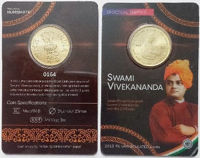 150 Anniversary of Swami Vivekananda ATM card Rs.5