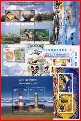 Miniature Sheet Complete Year Pack Of 2012-Ms-6 No'S