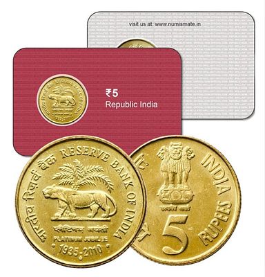 India – Reserve Bank Of India Atm Card Rs 5