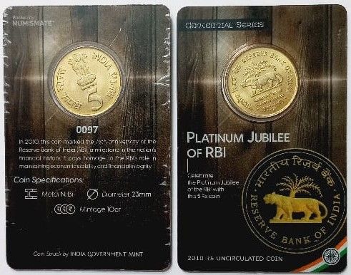 India – Reserve Bank Of India Atm Card Rs 5