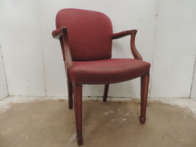 Gainsborough Style Mahogany Frame Library Desk/Armchair