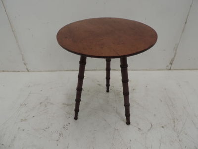 Late 19th Century Circular Turned Leg Cricket / Occasional Table