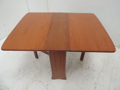 Mid Century Teak Drop Leaf Gate Leg Dining Table