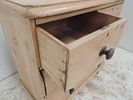 Victorian Stripped Pine Two Over Three Drawer Chest on Apron Front Base & Bun HandlesImage - 2