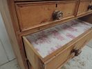 Regency Stripped Pine Two Over Three Drawer Chest on Turned Legs with Bun HandlesImage - 2