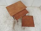 Vintage Bramin Denmark Set of Three Graduated Nest of Teak TablesImage - 1
