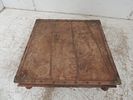 Afganistan Low Carved Teak Table on Short Turned LegsImage - 1